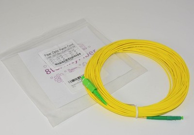 LWL Glasfaserkabel 20 Meter 2.0mm LSZH LC/APC auf SC/APC Simplex OS2 9/125 µm HÜ