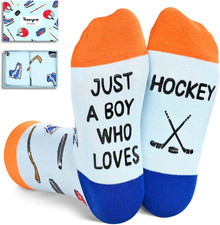 Birthday Gift for Boys - Kids Soccer Basketball Baseball Hockey Socks with Cards