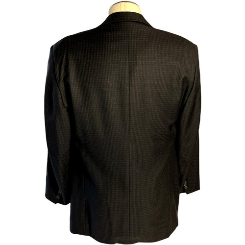 Corneliani Made In Italy Herren Dunkelgrau Wolle Blazer Sport Mantel Anzug Jacke 46 L - Bild 2 von 15