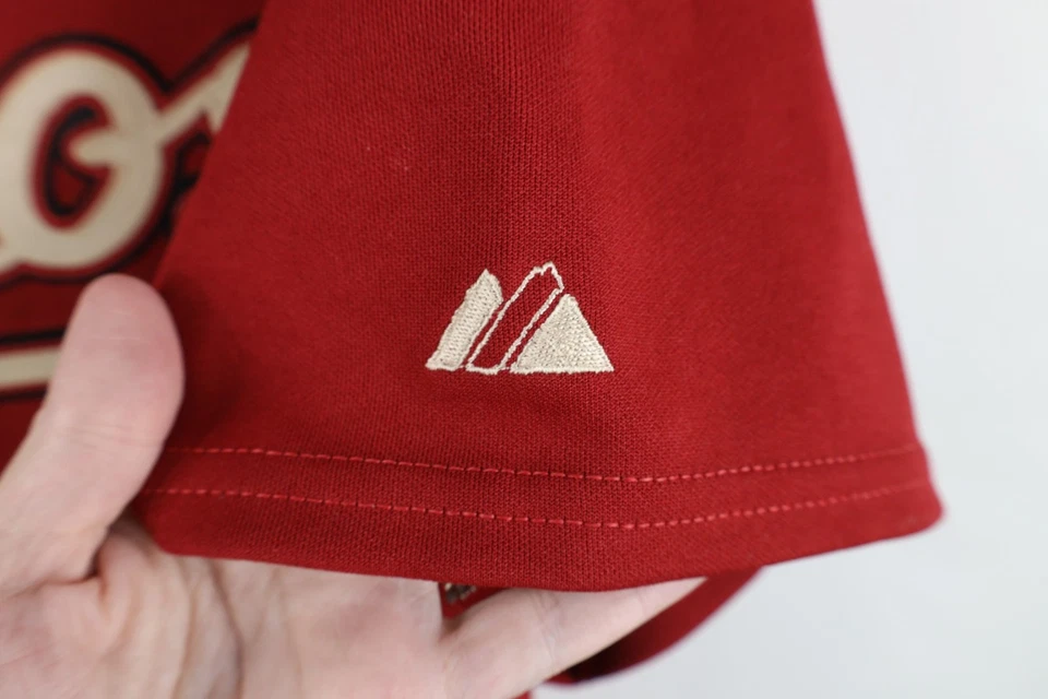 Camiseta deportiva de béisbol vintage de los 90 Majestic 48 autografiada Royce Huffman Houston Astros EE. UU. Foto 4 de 4