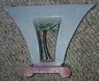 Roseville Artwood 1058-9 Vase, Planter 12-1/2" X 9-1/8" Vintage Art Deco Pottery