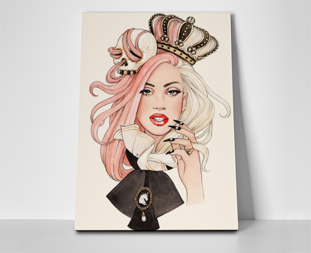 Lady Gaga Crown Poster or Canvas