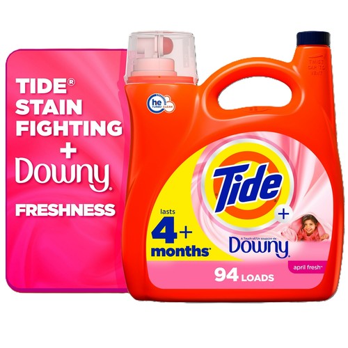 Tide Plus a Touch of Downy Flüssigwaschmittel 132floz 94 Ladungen