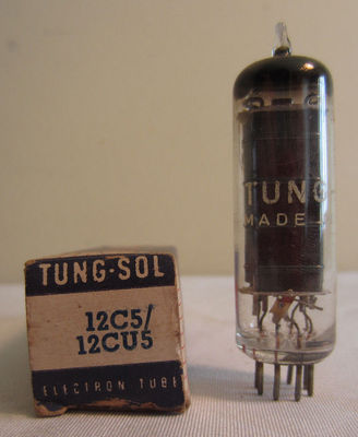 Tung Sol 12C5 12CU5 Electron Electronic Vacuum Tube In Box NOS