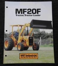 1984-90 MASSEY-FERGUSON "MF 20F INDUSTRIAL TRACTOR CATALOG BROCHURE VERY GOOD