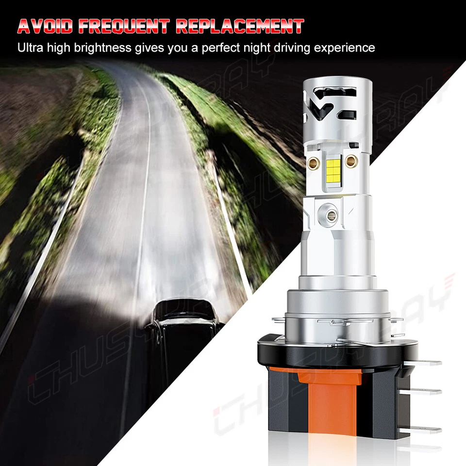 Kit de faros LED blancos Hi Lo para Mercedes-Benz CLA250 2014 2015 2016 2019 Foto 3 de 4