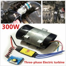 Car Turbo Kit Electric Turbo Supercharger Air Filter Intake Iron Fan Bold Lines