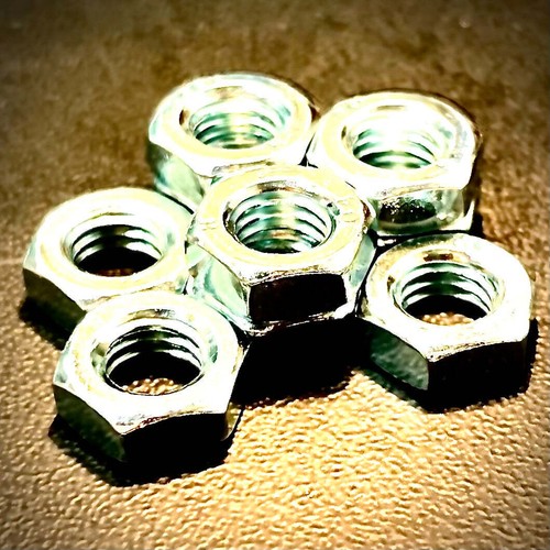 Metric Thin Half Lock Nuts BZP Zinc - Picture 4 of 12
