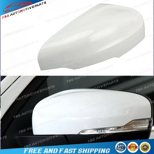 Ice White Side Mirror Cover Wing View for Volvo XC60 2014 2015 2016 2017 ✅