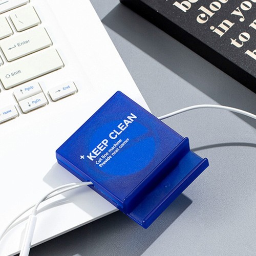 2 Pcs Wire-winding Storage Box Usb Cord Holder Desktop Cable Organiser - 第 8/12 張圖片