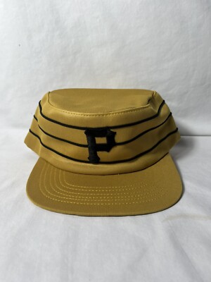 Vintage Pittsburgh Pirates snapback hat pillbox style three stripe