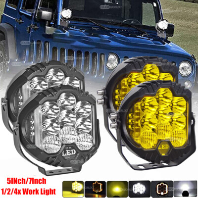 5/7inch LED Work Light Car Pods Spot Flood Combo Offroad Driving Fog ...