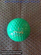 PING GOLF BALL-DARK GREEN/WHITE PING EYE2 1..GOLD TEXT RIVER HILLS G.C. NEW