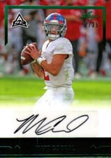 MATT CORRAL 2021 Leaf Memories Gold Leaf Rookies Green Auto RC #7/35 Panthers