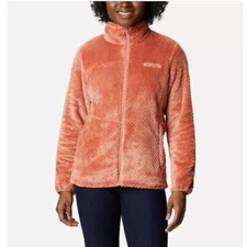 Columbia Bugaboo Fleece Interchange Full Zip Jacket Outdoor Coral Pink Large