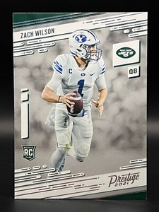 2021 Panini Prestige - #202 Zach Wilson Rookie (RC) Jets BYU