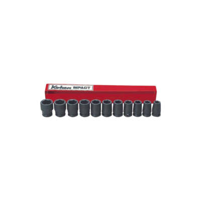 Koken 13241M Socket Set 9-19mm 6 Point 11 pieces 3/8 Sq. Drive