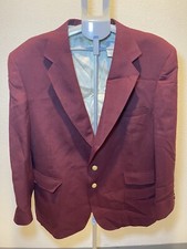 Stafford Men's Blazer Sport Coat Sz 46L 2 Button Lined Vented Vintage