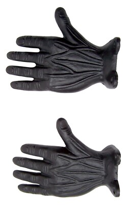 Black Cast Iron Left Hand Wall Hooks, Unique Home Décor, Set of 2, 6 Inches