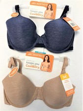 Warner's Simply Perfect Cool  Dry Underwire Convertible Straps Bra RB5281T NWT