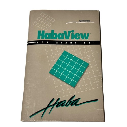 Habaview for Atari ST Informations Manager Manual Only 1986 - 第 1/3 張圖片