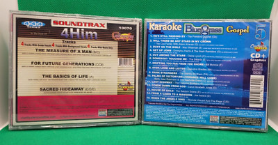 Lot x2 Chartbuster Contemporary Christian Gospel Karaoke 4Him, Blue Grass Vol. 5