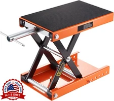 Gato De Tijera Para Motocicleta Con Plataforma Ancha Y Pasador De Seguridad NEW