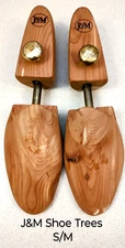 Shoekeepers Rochester Shoe Tree Co. J &M Cedar Wood  1 Medium / 1 Small