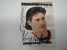 1994-95 Upper Deck Hockey Be A Player Signatures Kerry Huffman #83 Auto