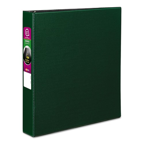 Avery Durable Binder with Slant Rings, 11 x 8 1/2, 1 1/2", Green - 第 1/4 張圖片
