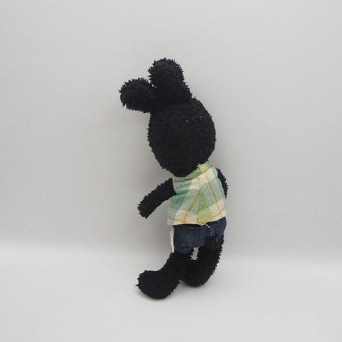Le sucre C0208 Black Santan Rabbit Bunny Plush 7" Stuffed Toy Doll Japan - Picture 3 of 5