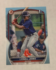 2023 Bowman #BP-118 Lyonell James Sky Blue Parallel #088/499 Boston Red Sox