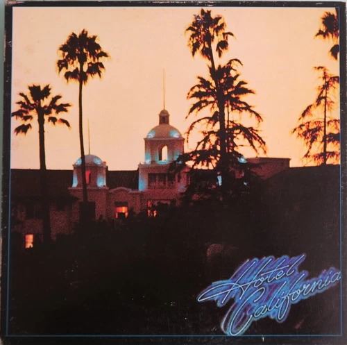 The Eagles Hotel California original pressing 12'' vinyl Lp & POSTER 1976 rare