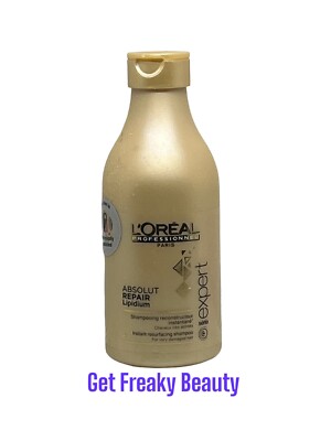 8.45 oz. L'Oreal Absolut Repair Shampoo. Lipidium. 250ml. NEW. FREE SHIPPING.