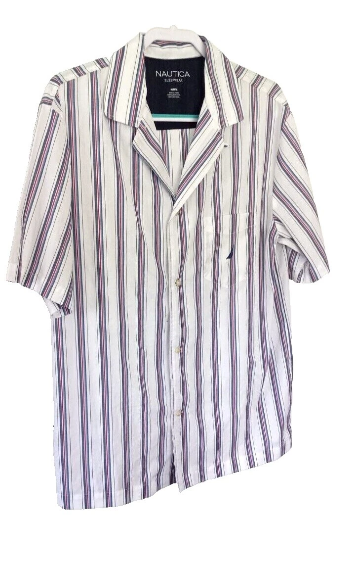 Nautica Blanco 100% Algodón Pijamas y batas para hombres