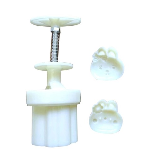 Mooncake Hand Press Rabbit with Flower Mold Dessert Decoration eBay