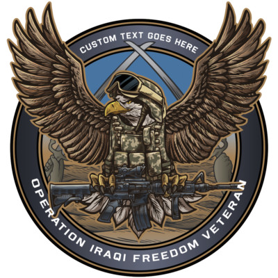 Fallujah 2004 Operation Iraqi Freedom Veteran 5 Inch Decal