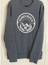 Denver Beer Co Navy Sweatshirt Long Sleeve Size Large Men’s Unisex