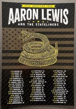 Aaron Lewis and the Stateliners 2026 Tour Concert Show Promo Poster