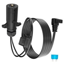 7 Pin Trailer Plug to DC 12V Power Cord Cable for Car Refrigerator, 16.5FT