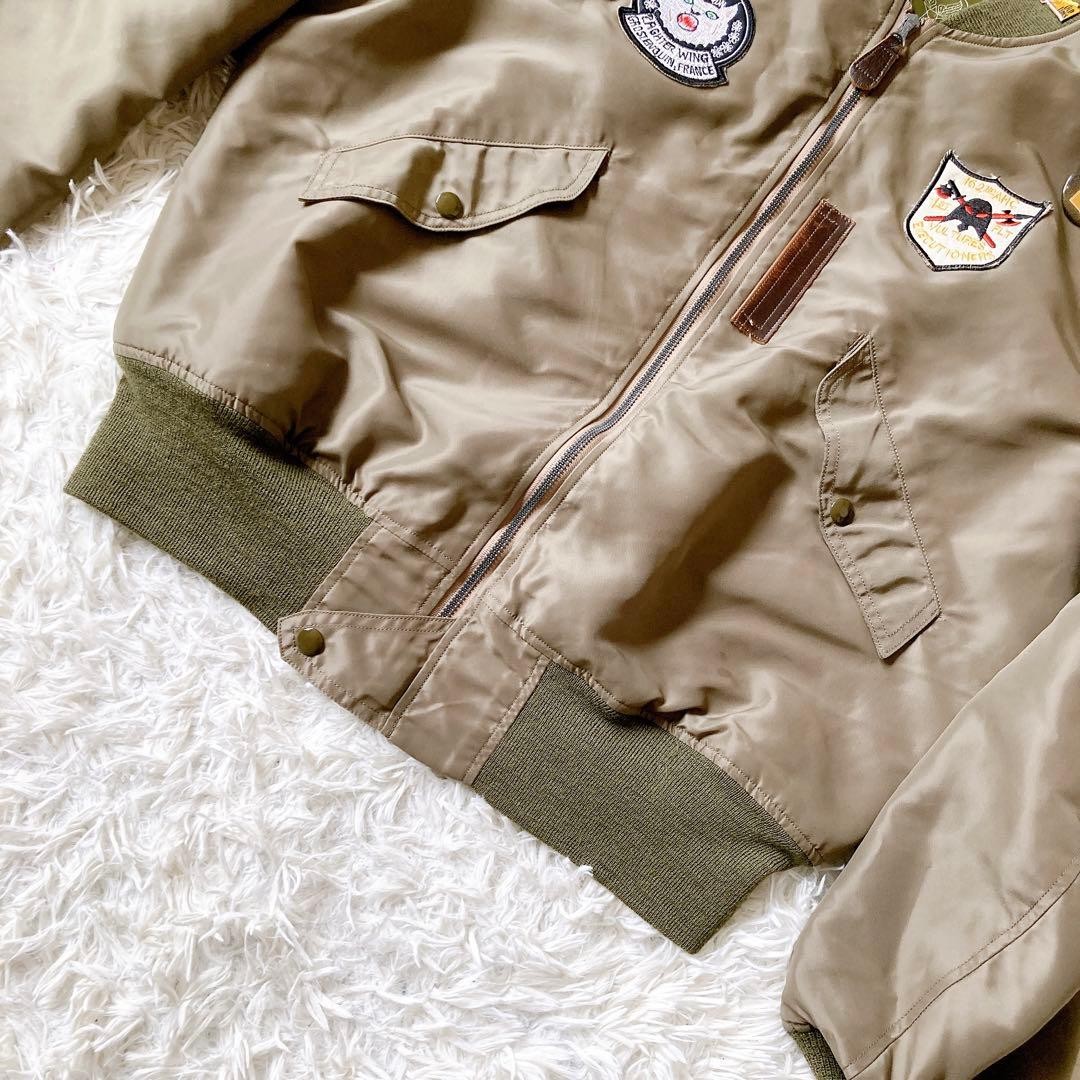 Buzz Ricksons Flight Jacket Excellent Used Khaki … - image 2