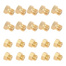 20Pcs Range Stove Oven Orifice Conversion Kit, Brass Jet Nozzles Propane Orif...