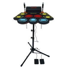 Electric Drum Set for Kids, Electronic Drum Pad with Light Up Drumsticks and ...