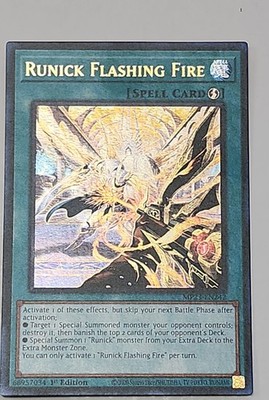 Runick Flashing Fire MP23-EN242 25th Anniversary Tin: Dueling Heroes Mega...