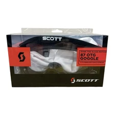 Scott 87 OTG Over Glass Motocross Goggle Black Clear Lens Fits Eyewear USA Made