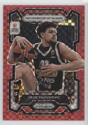 2023 Prizm Turkish Airlines EuroLeague Red Power 22/75 Uros Trifunovic #65 1pe9