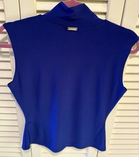 Miari Sleeve Top In Cobalt Blue. Size Small