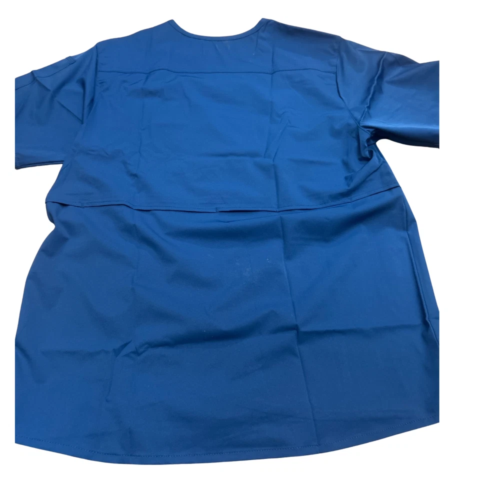 2 Pack Carhartt Men’s V-Neck Scrub Top Modern Fit Royal Blue MT5106-L NWT NEW - Image 2 of 3