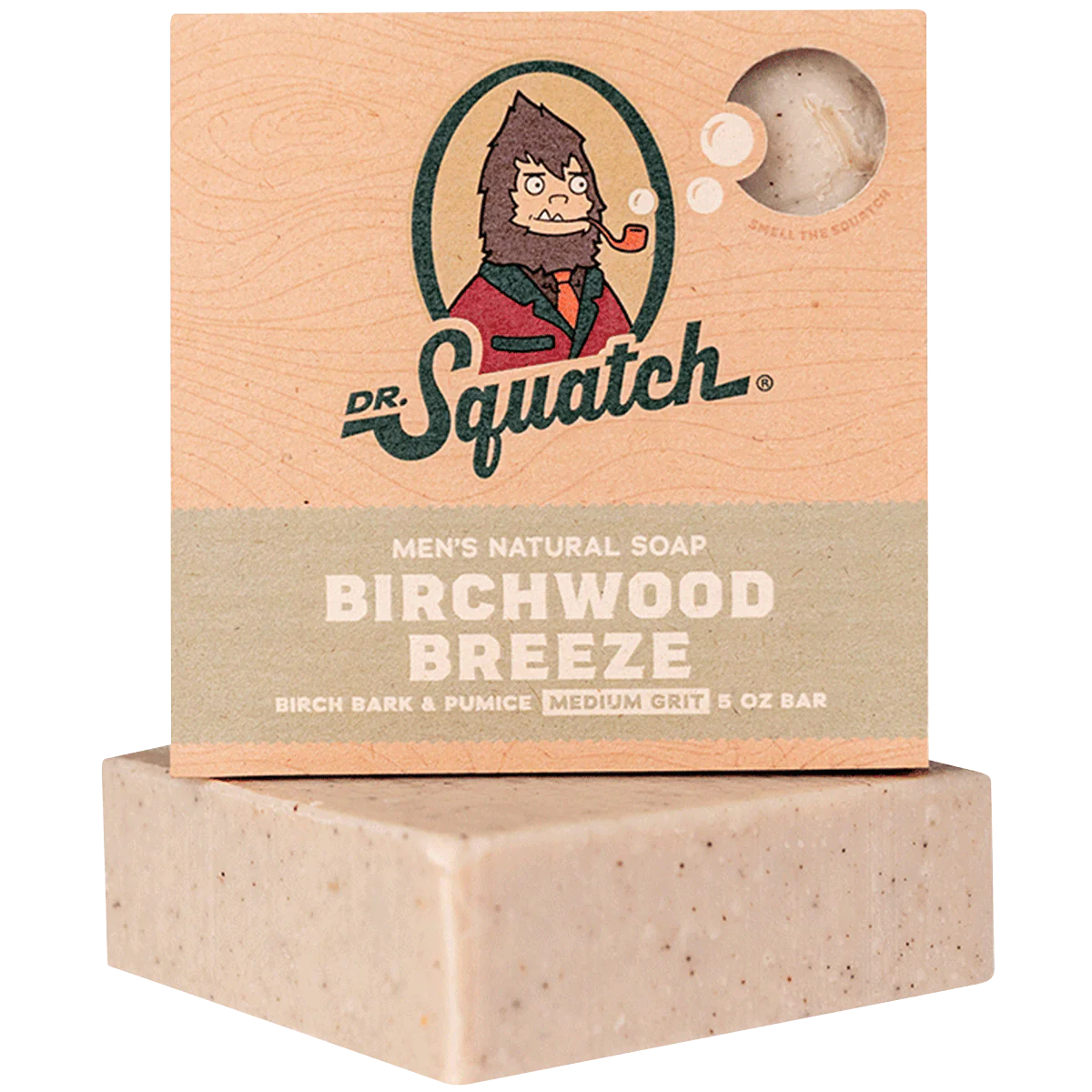 Dr Squatch Birchwood Breeze Soap – Natural Manly Cold Process Soap Bar - 5oz Bar