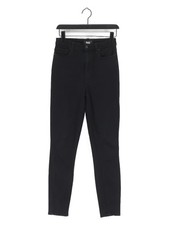Paige Women's Jeans W 28 in Black Rayon with Cotton, Polyester, Spandex Skinny